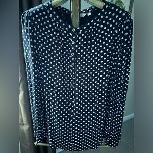 Boden polka dot jersey top